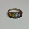 925 Sterling Silver Tourmaline Ring Size 5.5
