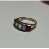 925 Sterling Silver Tourmaline Ring Size 5.5
