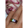 925 Sterling Silver Tourmaline Ring Size 5.5