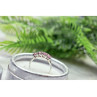 925 STERLING SILVER PINK CZ RING SIZE 6.5
