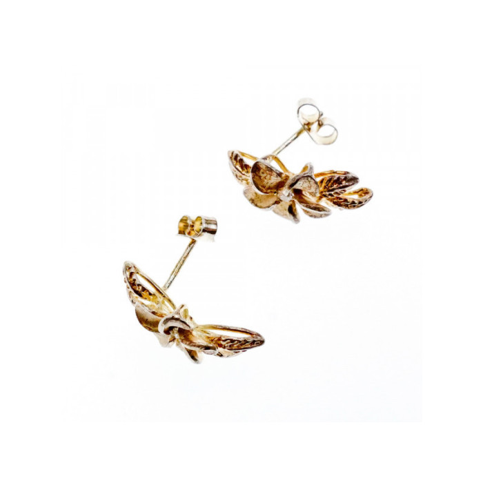 925 Sterling Silver Gold Plated CZ 