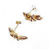 925 Sterling Silver Gold Plated CZ 