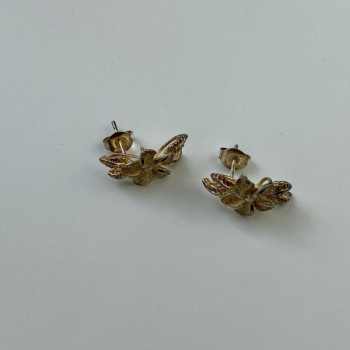 925 Sterling Silver Gold Plated CZ 