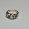 925 Sterling Silver CZ Ring Size 4