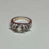 925 Sterling Silver CZ Ring Size 4