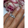 925 Sterling Silver CZ Ring Size 4