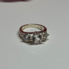 925 Sterling Silver CZ Ring Size 4