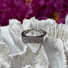 925 Sterling Silver Diamonds Ring Size 9.25