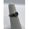925 Sterling Silver & Blue Topaz Ring Size 5