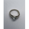 925 Sterling Silver & Blue Topaz Ring Size 5