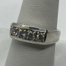 925 Sterling Silver CZ Ring Size 9