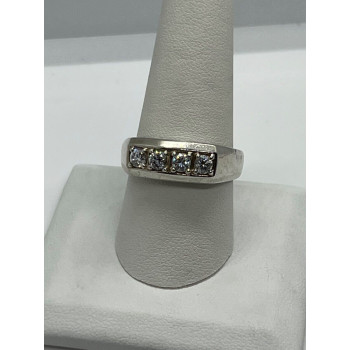 925 Sterling Silver CZ Ring Size 9