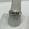 925 Sterling Silver CZ Ring Size 9