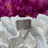 925 Sterling Silver Diamonds Ring Size 8.5