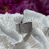 925 Sterling Silver Diamonds Ring Size 8.5