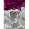 925 Sterling Silver Diamonds Ring Size 8.5