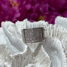 925 Sterling Silver Diamonds Ring Size 8.5