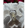 925 Sterling Silver Citrine & Beryl Ring Size 8.5