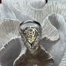 925 Sterling Silver Citrine & Beryl Ring Size 8.5