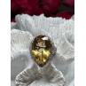 925 Sterling Silver Citrine & Beryl Ring Size 8.5