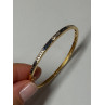 14K YELLOW GOLD BRACELET BLUE & WHITE SAPPHIRE