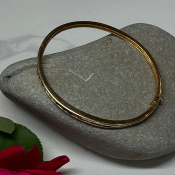 14K Yellow Gold Bracelet Blue & White Sapphire