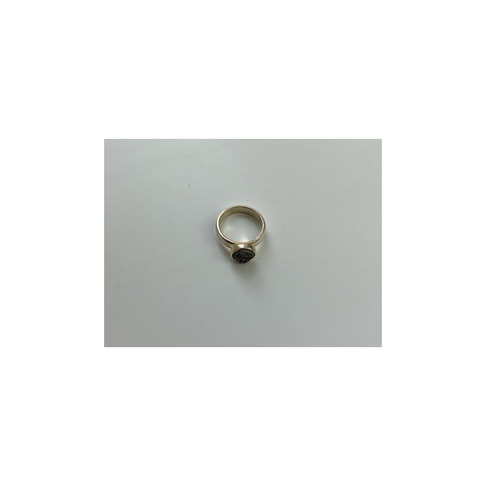 925 Sterling Silver Pyrite Ring Size 5.5