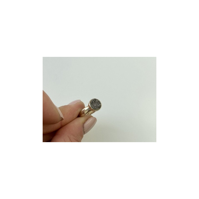 925 Sterling Silver Pyrite Ring Size 5.5