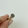925 Sterling Silver Pyrite Ring Size 5.5