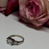 925 Sterling Silver CZ Ring Size 7