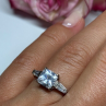 925 Sterling Silver CZ Ring Size 7