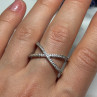 925 Sterling Silver CZ Ring Size 8.5