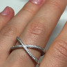 925 Sterling Silver CZ Ring Size 8.5