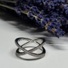 925 Sterling Silver CZ Ring Size 8.5