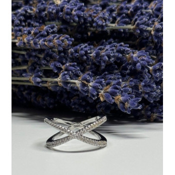 925 Sterling Silver CZ Ring Size 8.5