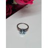 925 Sterling Silver Topaz & Beryl Ring Size 6