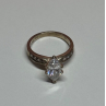 925 Sterling Silver CZ Ring Size 5.5