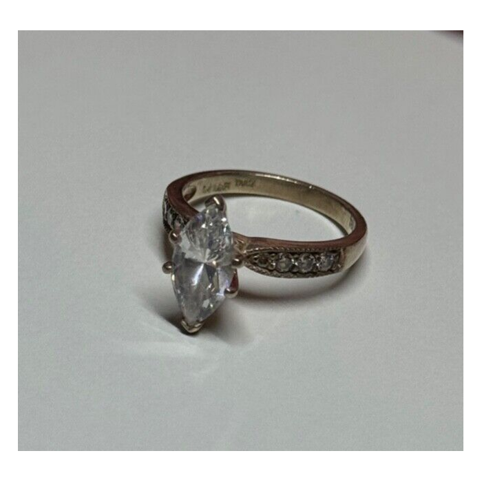 925 Sterling Silver CZ Ring Size 5.5
