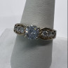 925 Sterling Silver & CZ Ring Size 9.5