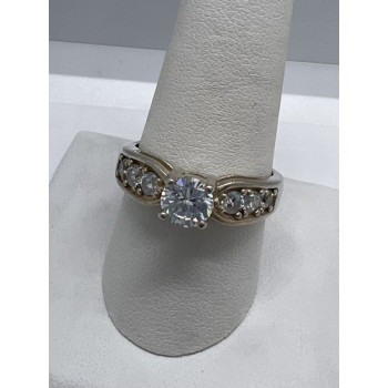 925 Sterling Silver & CZ Ring Size 9.5