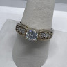 925 Sterling Silver & CZ Ring Size 9.5