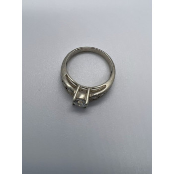 925 Sterling Silver & CZ Ring Size 9.5