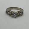 925 Sterling Silver & CZ Ring Size 9.5