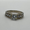 925 Sterling Silver & CZ Ring Size 9.5
