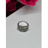 925 Sterling Silver Spinel & CZ Ring Size 6