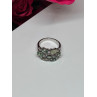 925 Sterling Silver Spinel & CZ Ring Size 6