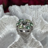 925 Sterling Silver Spinel & CZ Ring Size 6
