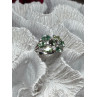 925 Sterling Silver Spinel & CZ Ring Size 6
