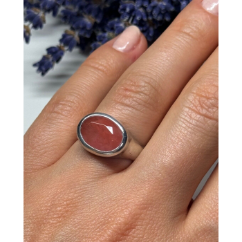 Vintage 925 Sterling Silver Agate Ring Size 7