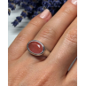Vintage 925 Sterling Silver Agate Ring Size 7